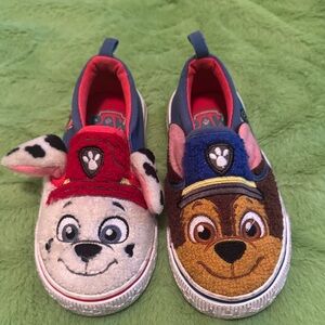 Paw Patrol Kids Slip-On Sneakers - Red, Blue, and Brown